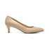 Décolleté beige con tacco effetto vernice 5 cm Lora Ferres, Donna, SKU w021000014, Immagine 0