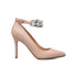 Décolleté color nude con maxi-catena argento e tacco 9 cm Lora Ferres, Donna, SKU w021000316, Immagine 0