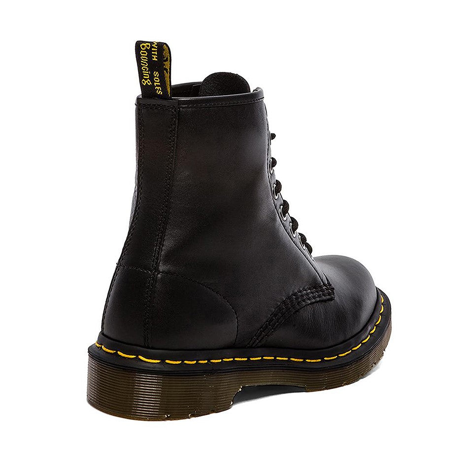 Anfibi neri in pelle con 8 occhielli Dr. Martens 1460 Smooth