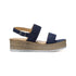 Zeppe blu in pelle scamosciata con suola in corda 5 cm Primopiano, Donna, SKU w043000144, Immagine 0