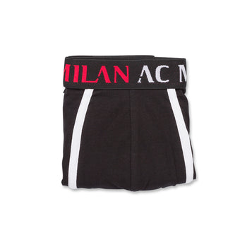 Boxer neri da uomo con logo Milan