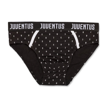 Slip neri da uomo con logo Juventus, Idee Regalo Natale, SKU z644000023, Immagine 0