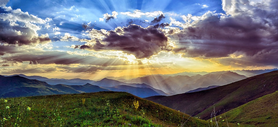 paisaje de naturaleza desde furgo