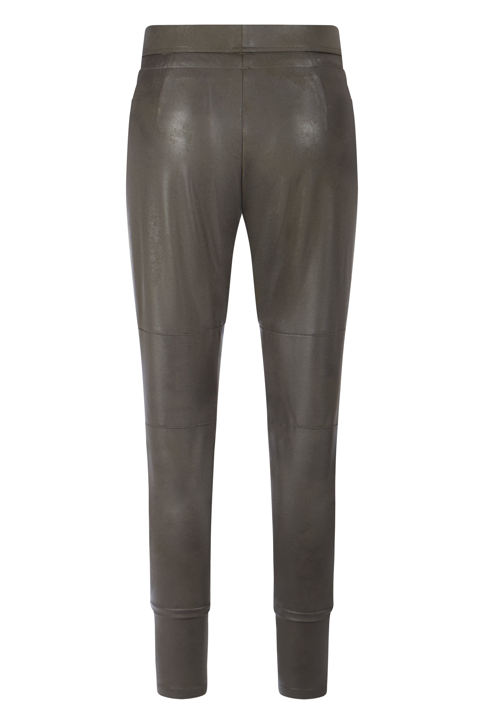 RAFFAELLO ROSSI Candy Leather Look Jersey Pant, Dark Olive – Amelie ...