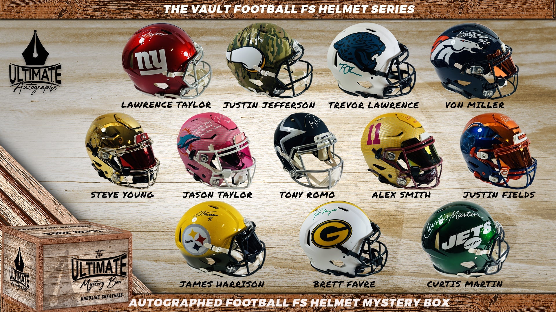 Live Break 1 The Vault Football Full Size Helmet Series