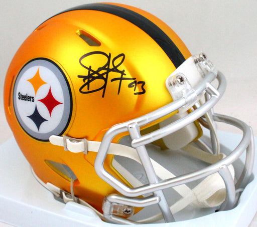 Terry Bradshaw Autographed Eclipse Black Pittsburgh Steelers Speed Mini  Helmet Beckett BAS Stock #165928 - Mill Creek Sports