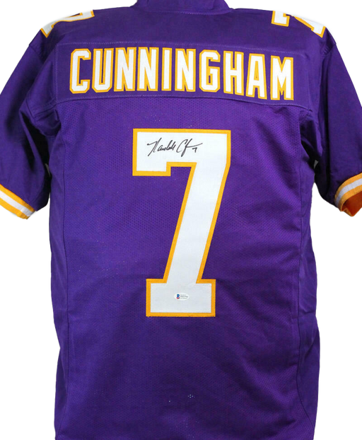 Randall Cunningham Minnesota Vikings Autographed Purple Pro Style