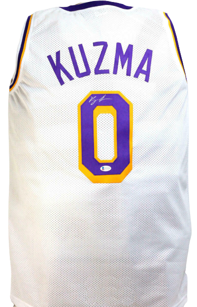Kyle Kuzma Los Angeles Lakers Autographed NBA LA Lakers Logo Black 