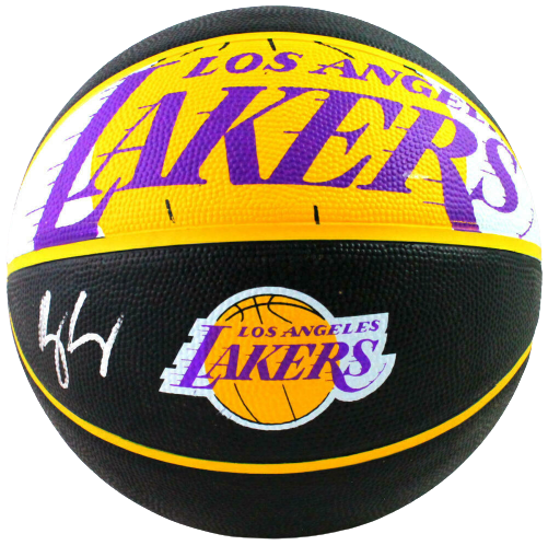 Kyle Kuzma Los Angeles Lakers Autographed White w/ Purple Pro Style Ba —  Ultimate Autographs