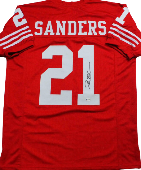 RSA Frank Gore Signed Pro-Edition Red Football Jersey (Beckett)