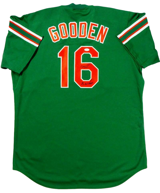 Doc Gooden New York Mets Signed New York Mets Green Majestic Jersey w/ —  Ultimate Autographs