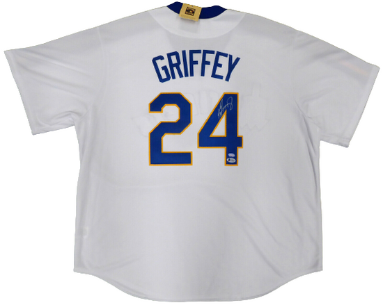 Seattle Mariners Ken Griffey Jr. Autographed White Majestic Cool