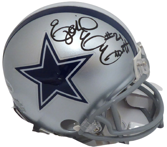 ezekiel elliott signed mini helmet