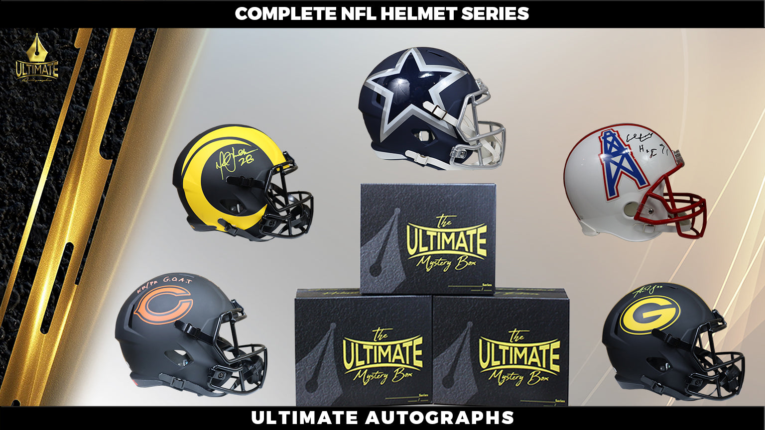 Autographed Football Helmet Mystery Box The Complete Nfl Series Ultimate Autographs