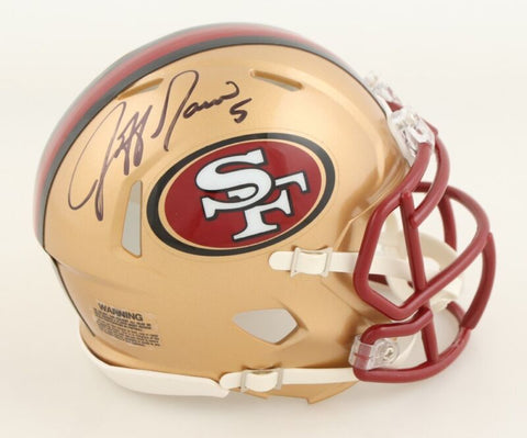 49ers George Kittle Signed Salute To Service Speed Mini Helmet BAS