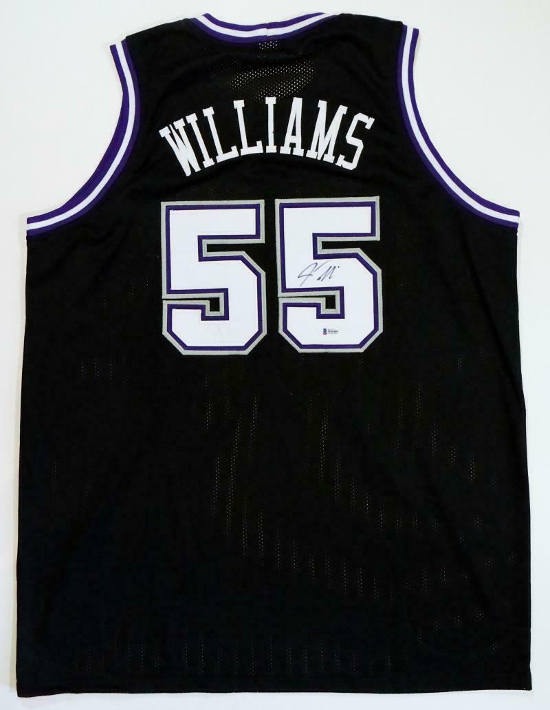 Jason Williams Sacramento Kings Autographed Black Jersey- (BAS COA) —  Ultimate Autographs