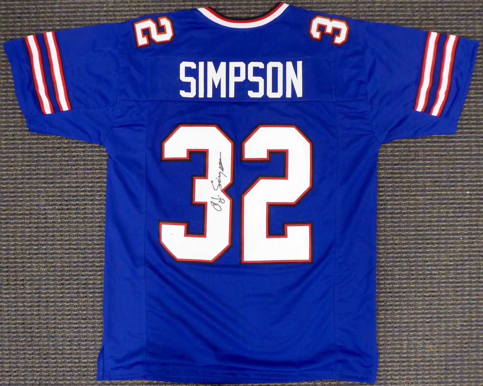Oj Simpson Buffalo Bills Signed Blue Jersey Jsa Coa Ultimate Autographs