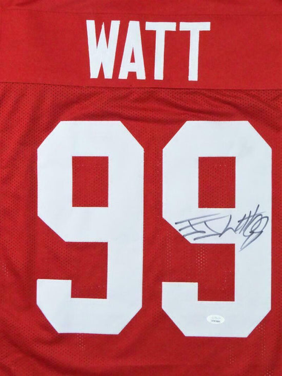 JJ Watt Wisconsin Badgers Signed Red College Style Jersey (JSA COA) —  Ultimate Autographs