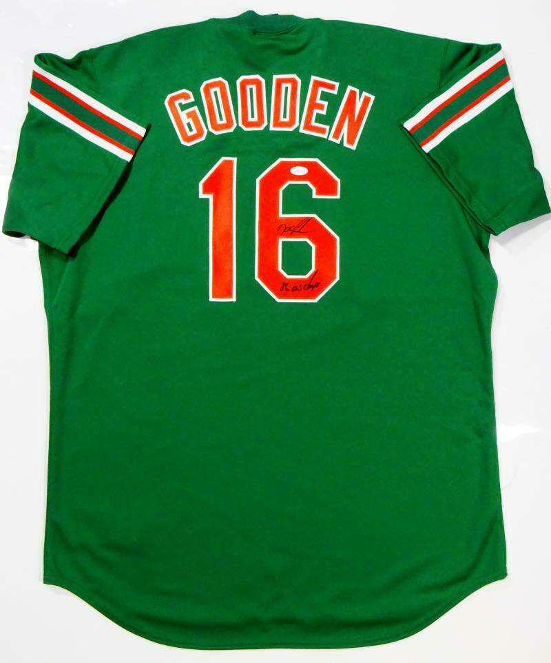 Dwight Gooden New York Mets Autographed Mitchell & Ness Replica Jersey with  85 NL Cy Inscription