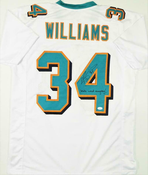 Ricky Williams Miami Dolphins Signed Orange Pro Style Jersey with SWED —  Ultimate Autographs