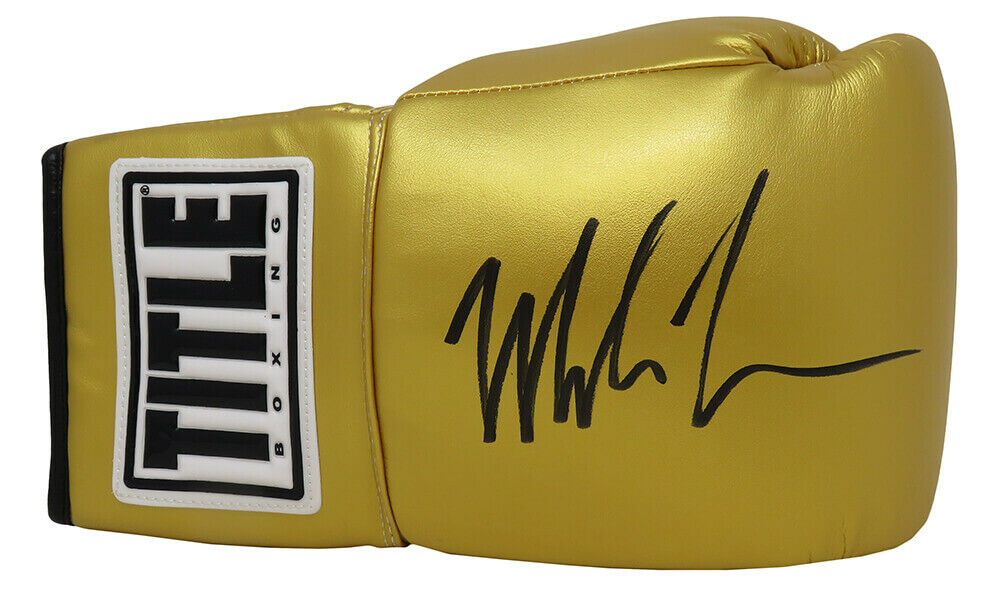 Mike Tyson Signed Mini Boxing Gloves