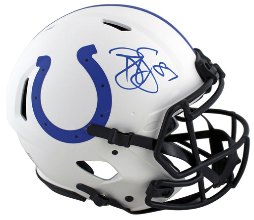 Reggie Wayne Indianapolis Colts Lunar Full Size Speed Proline Helmet P —  Ultimate Autographs