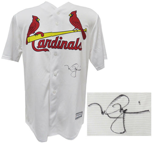 The Jersey Source Mike Matheny Autographed St. Louis Cardinals White Majestic Jersey - JSA Auth *R2