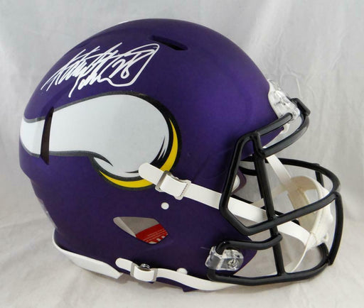 2023 Minnesota Vikings team signed speed full size football helmet COA proof