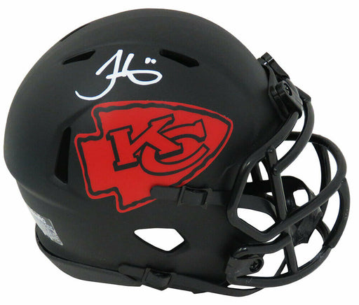 Tony Gonzalez Kansas City Chiefs Signed Chiefs Eclipse Black Matte