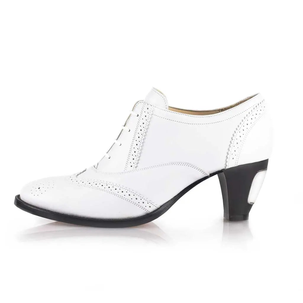 White Jav's high heel shoes for men