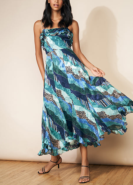 Hutch | Blue Tonal Fields Marigold Dress | Haverdash