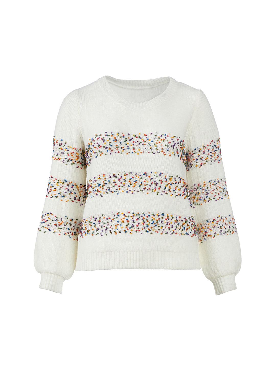 Andree By Unit | Pom Pom Detial Ivory Sweater | Haverdash