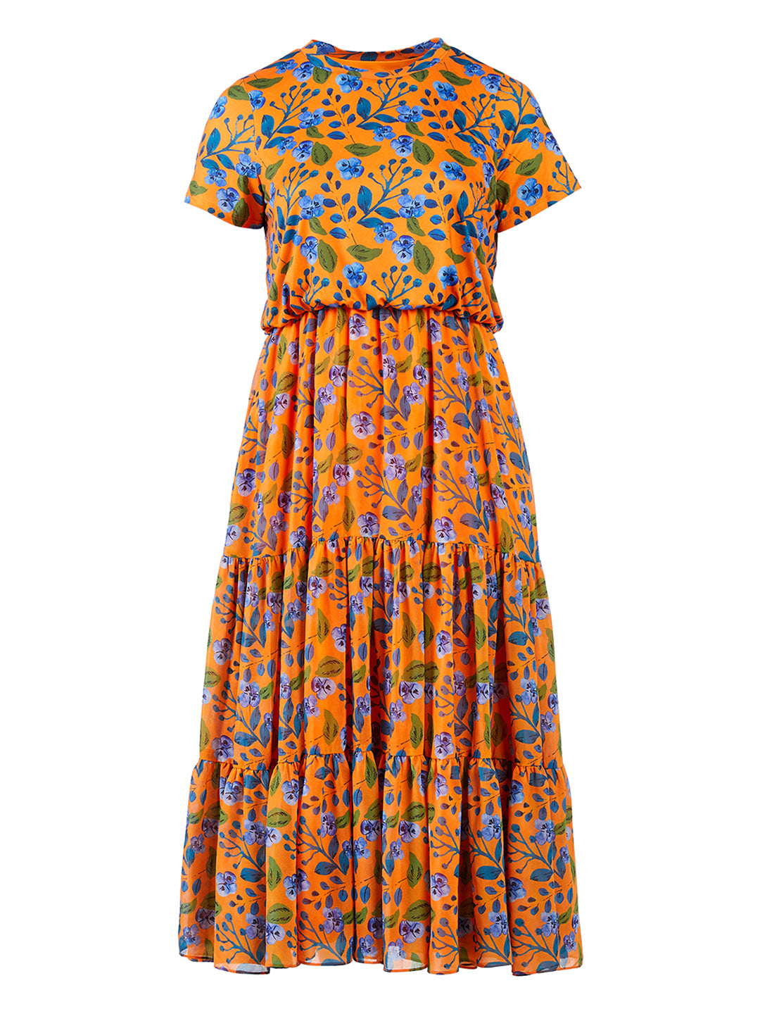 Hutch | Orange Floral Dress | Haverdash