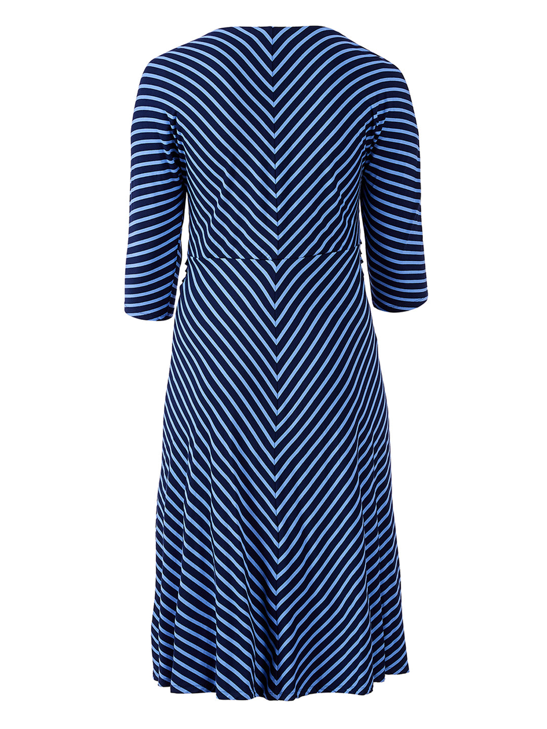 Lauren Ralph Lauren | Kinsley Navy Striped Midi Dress | Haverdash