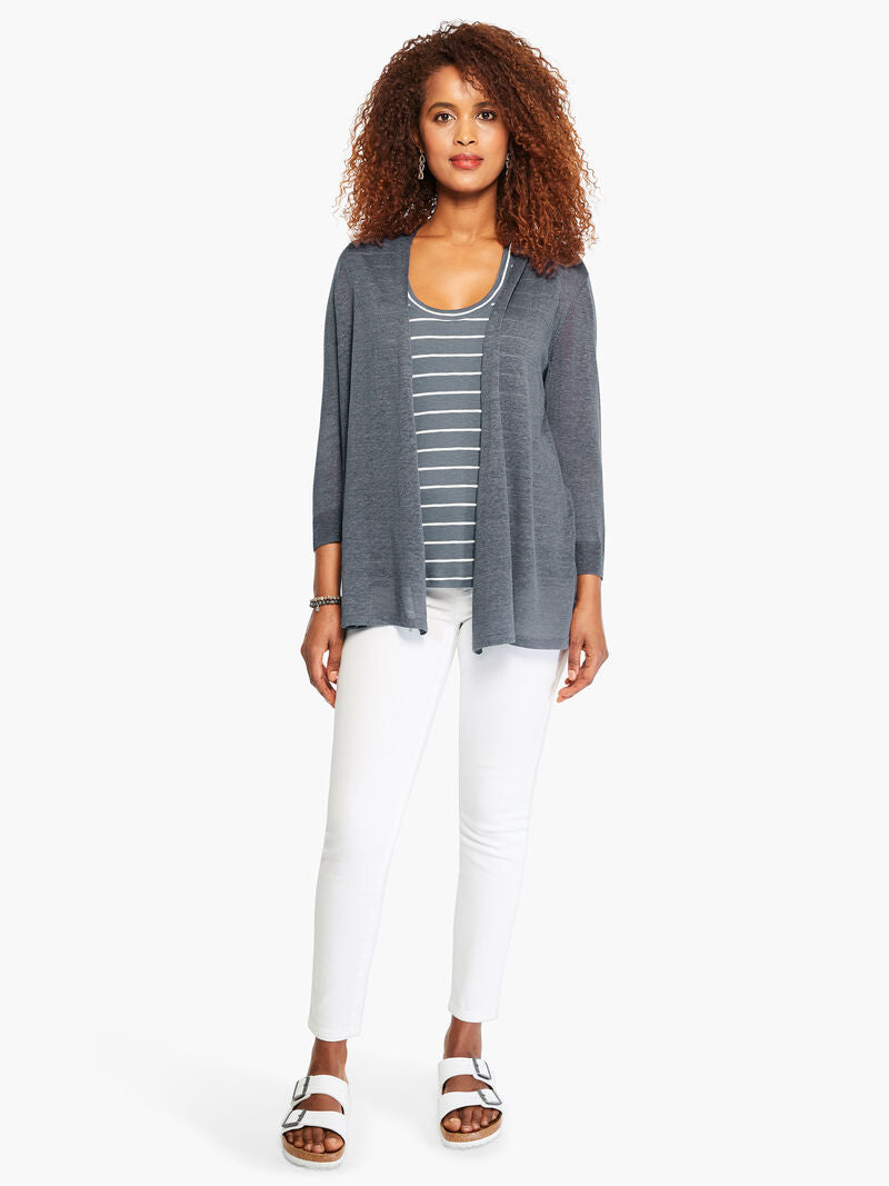 Nic + Zoe | Breezy Cardigan in Slate | Haverdash