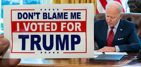 Don't Blame Me I Voted for Trump Sticker