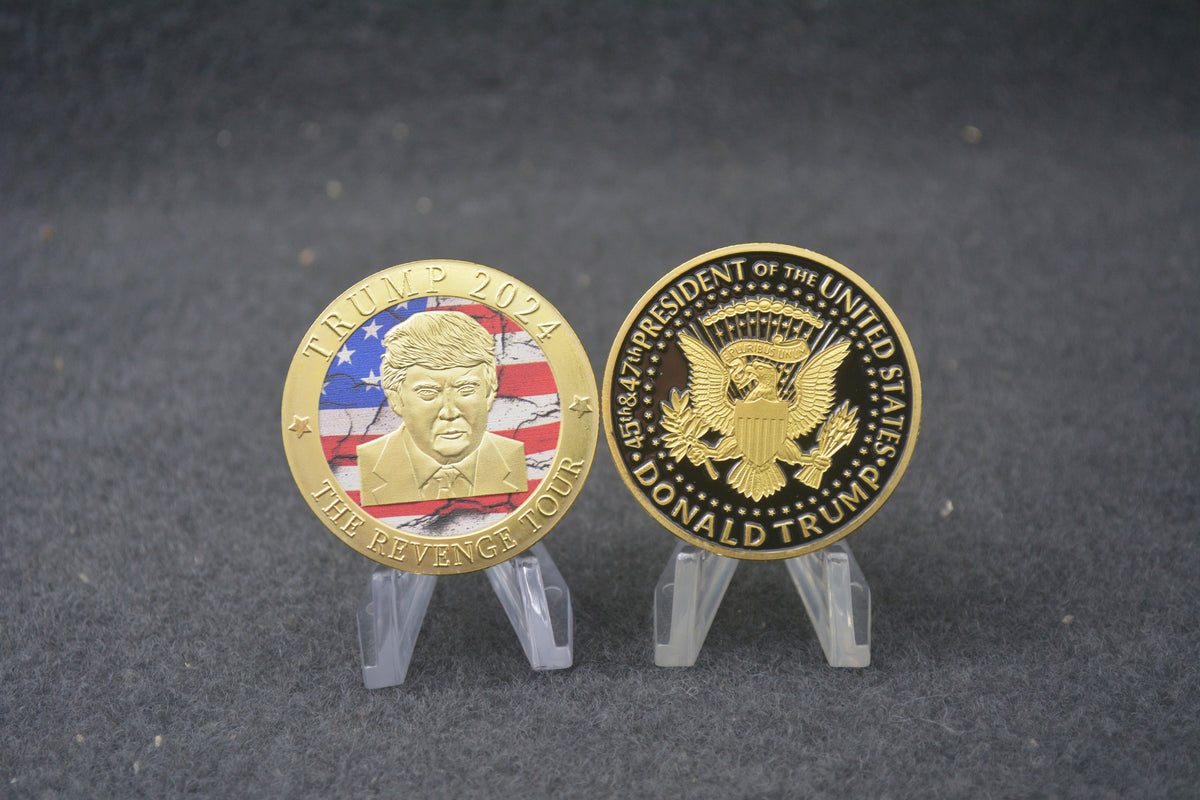 Gold Trump 2024 "The Revenge Tour" Coin Patriot Powered Products