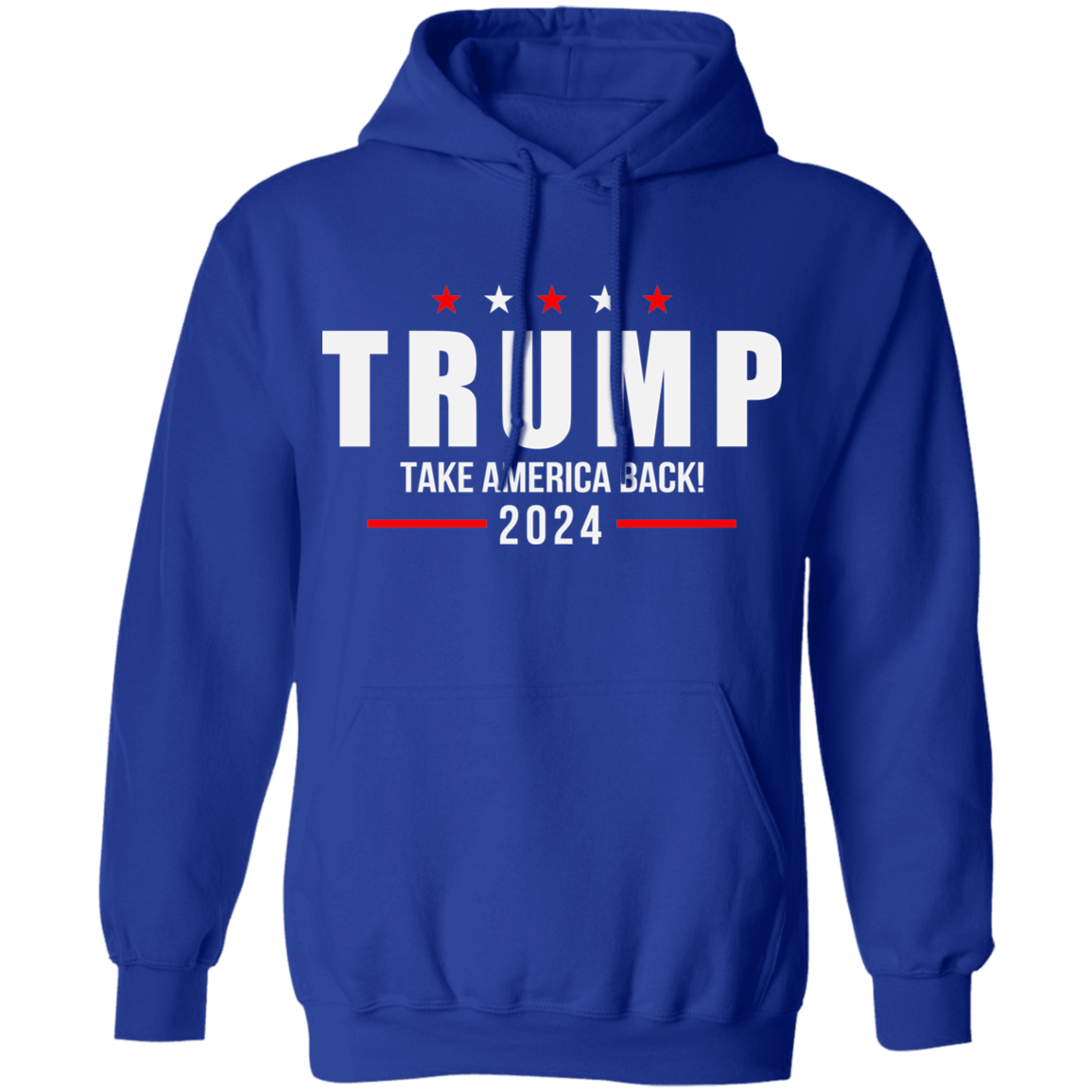 Trump 2024 Take America Back Campaign Pullover Hoodie Patriot Powered