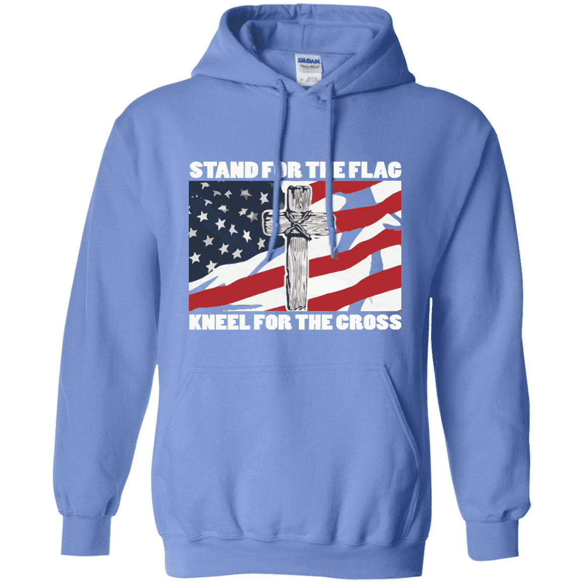 I Stand For The Flag Kneel For The Cross Hoodie Patriot Powered Products