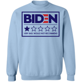 Funny Bad Biden Review Crewneck Pullover Sweatshirt