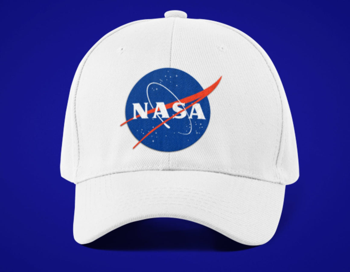 wearing nasa hat