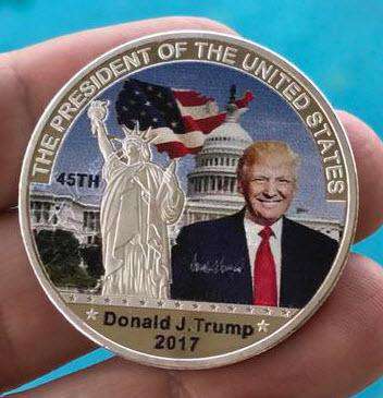 trump copper coins