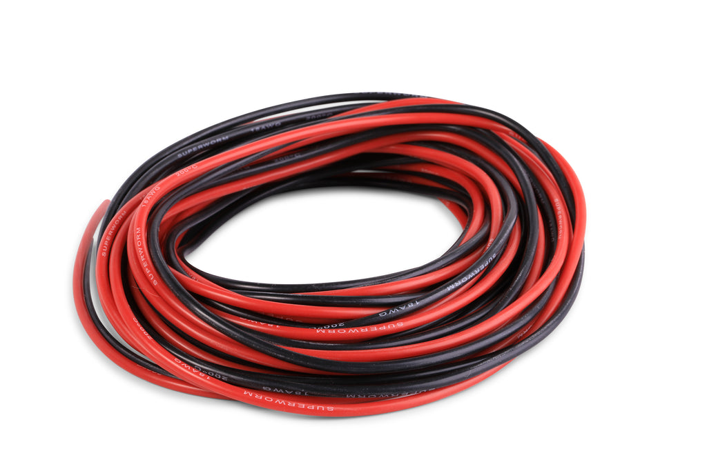 Fermerry 24AWG Stranded Wire Red and Black Wire Hook up Wire Kit