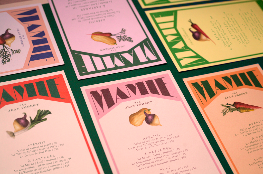 Graphique menu | Mamie