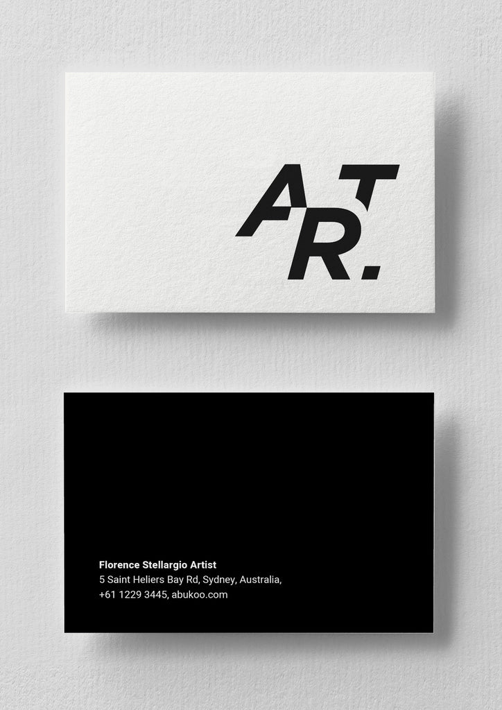 Art Business Card Design | Graphic Typography