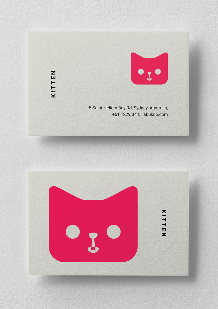 Business Card Design Ideas | Graphic Cartoon Cat