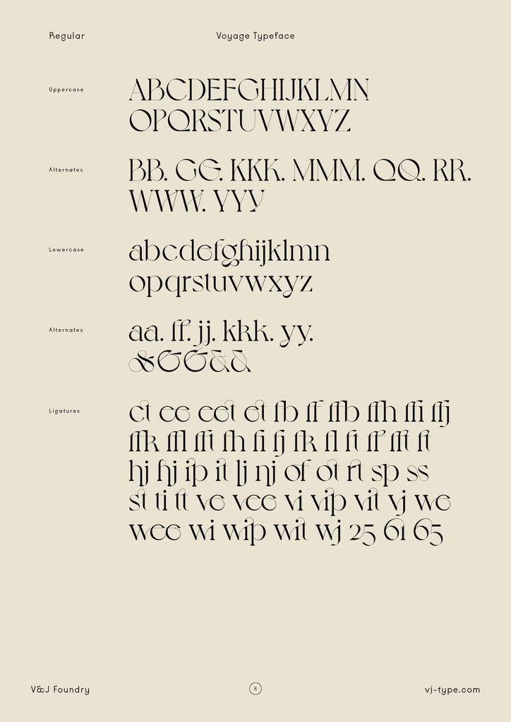 Font typography design