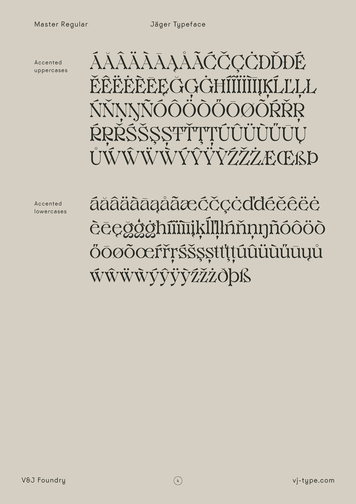 Lettering Design | Jager VJ Type