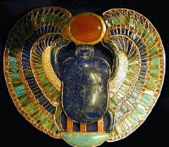 Egypte amulette en cornaline or et pierres naturelles
