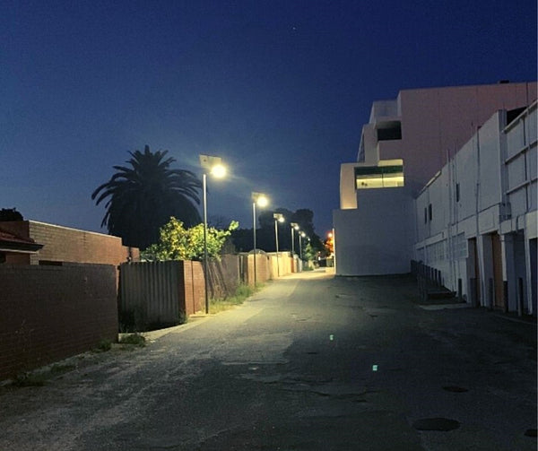 led solar lighting in residential laneway_SS3 Series solar Streetlights